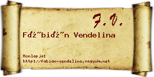 Fábián Vendelina névjegykártya